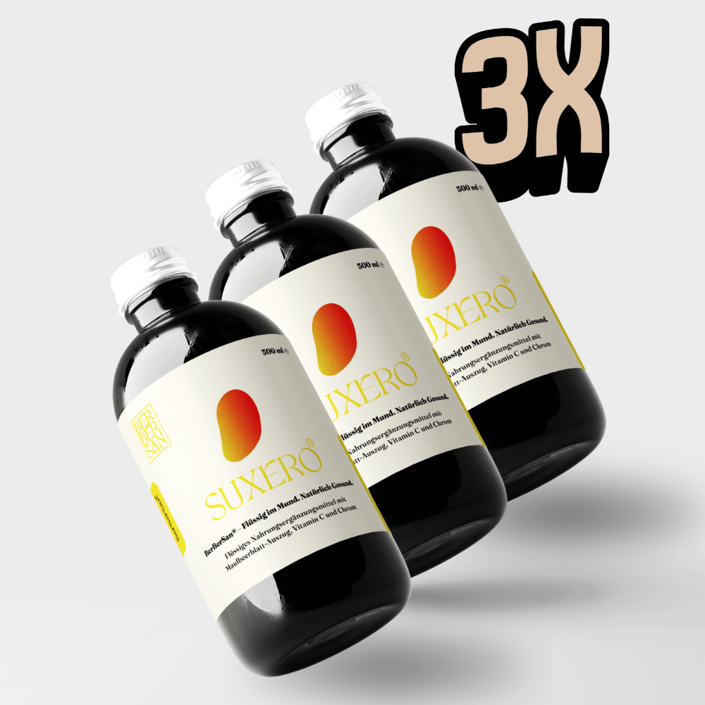 BerBerSan® Suxero® Vorratspaket | 3 Flaschen | 90 Tage